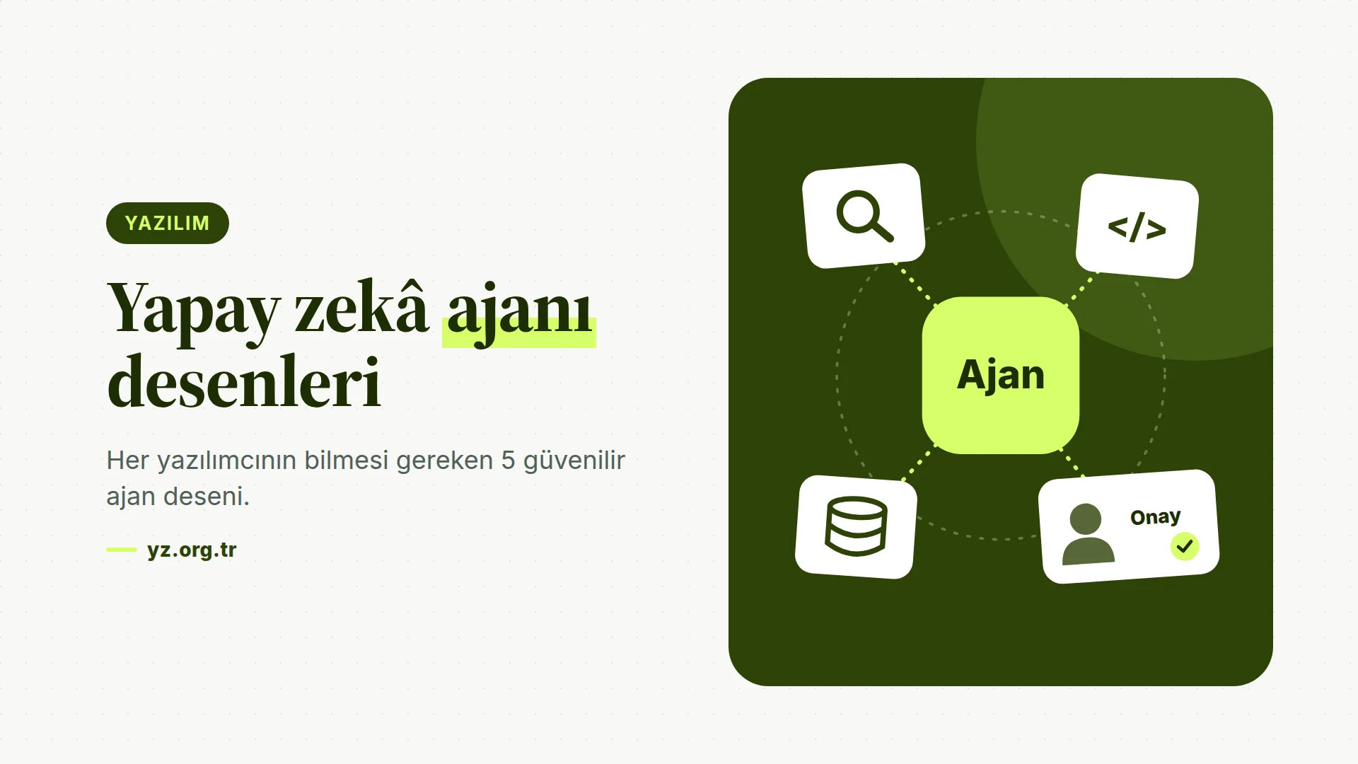 2026'da Her Yazılımcının Bilmesi Gereken 5 Yapay Zekâ Ajanı Deseni