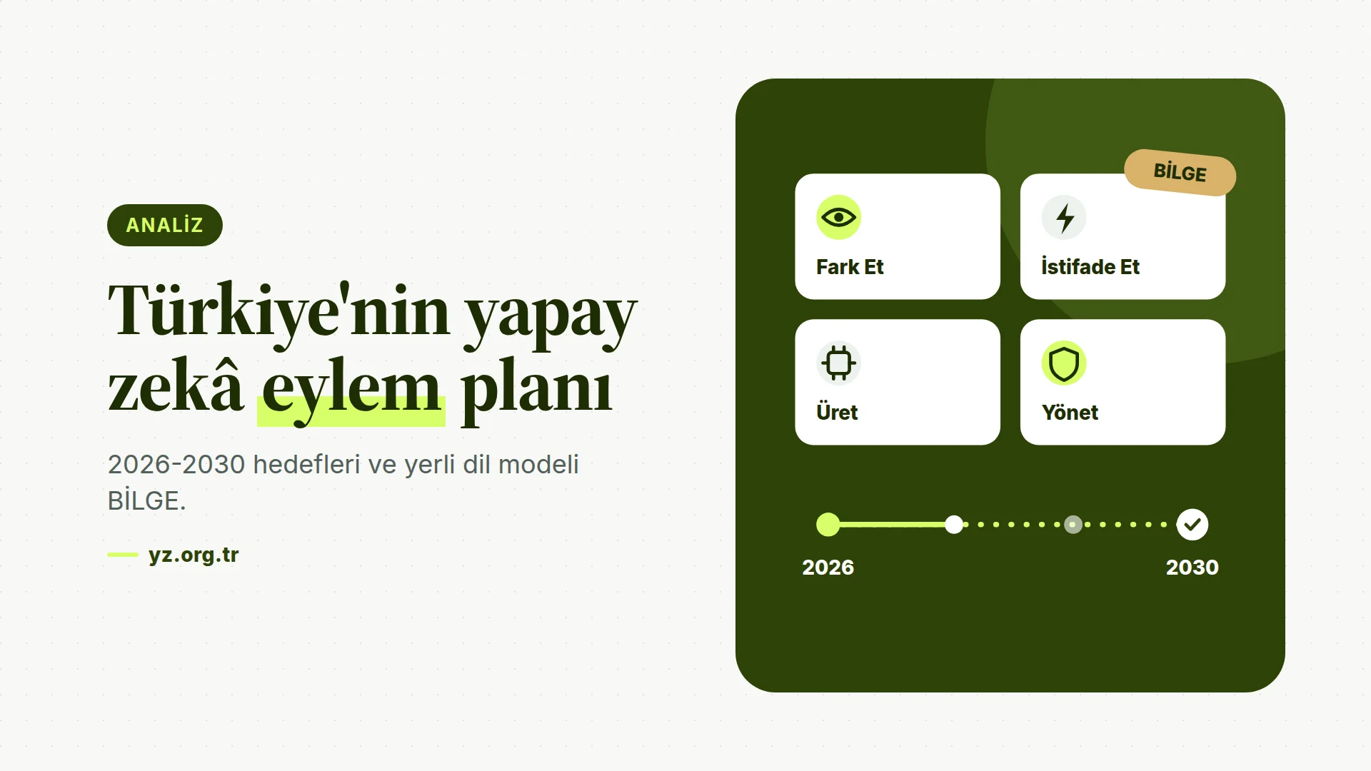 Türkiye'nin 2026-2030 Yapay Zekâ Eylem Planı ve Yerli Dil Modeli BİLGE: Bilinmesi Gerekenler