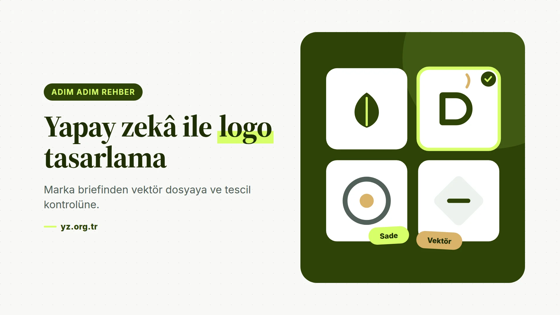 Yapay Zekâ ile Logo Tasarlama: Fikirden Kullanıma Hazır Dosyaya Adım Adım