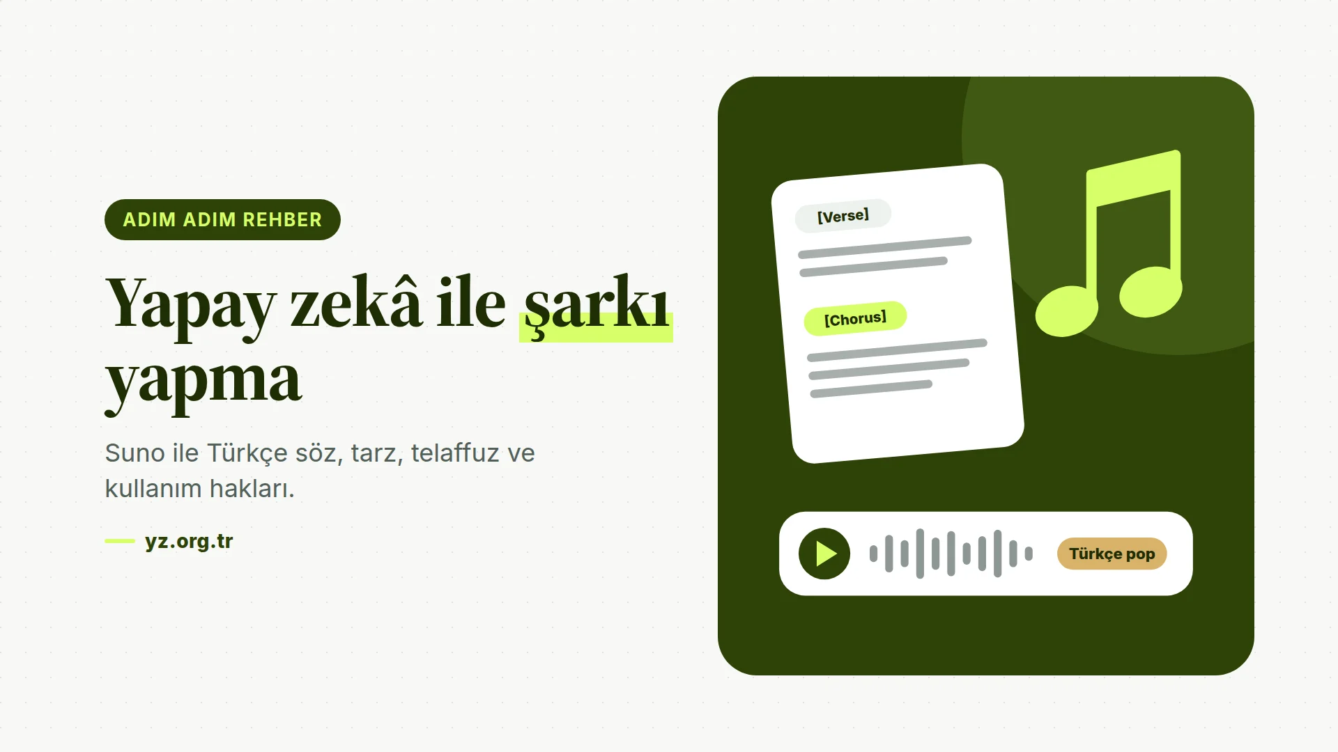 Yapay Zekâ ile Şarkı Yapma: Suno ile Türkçe Şarkı Üretme Rehberi