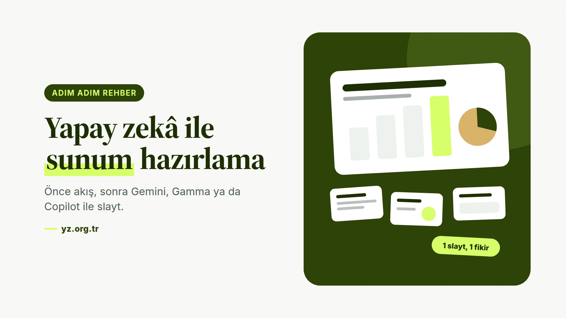 Yapay Zekâ ile Sunum Hazırlama: Gemini, ChatGPT ve Gamma ile Adım Adım